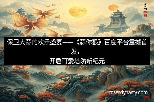 保卫大蒜的欢乐盛宴——《蒜你狠》百度平台震撼首发，开启可爱塔防新纪元